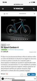 Bici Trek Carbonio peso 9,5 kg