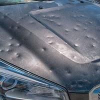 Tirabolli per grandine e cielo auto in giornata