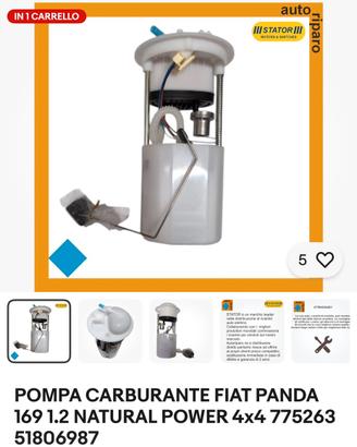 Pompa benzina Fiat Panda Natural Power 51806987