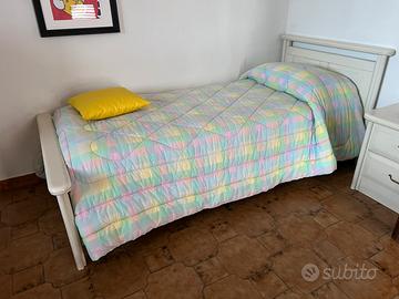Cameretta per ragazzo bianca in legno laccato