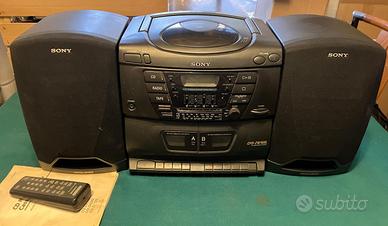 Stereo SONY CFD-ZW16 con casse vintage funzionante