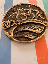 Medaglia. S. Joseph Monza 20’ sport bronzo ottone