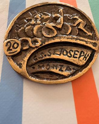 Medaglia. S. Joseph Monza 20’ sport bronzo ottone