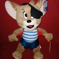 PELUCHE TOM AND JERRY GERRY TOPO PIRATA 45 CM NUOV