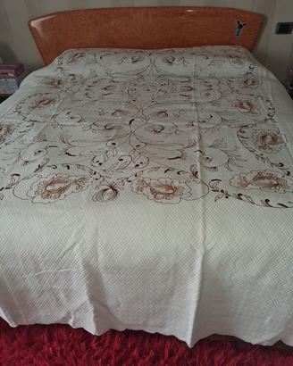Copriletto matrimoniale vintage100%cotone250x250cm