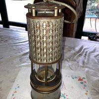 Antica Lampada a olio  Minatore o Navale