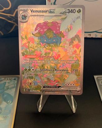 Carta pokemon Venusaur ex 198/165 del set 151