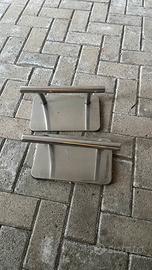 Poggiapiedi per salone parrucchiere in metallo