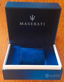 Cofanetto in pelle,orologio "Maserati"