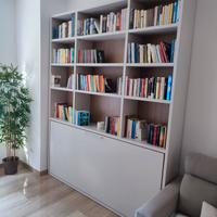 letto a scomparsa con libreria