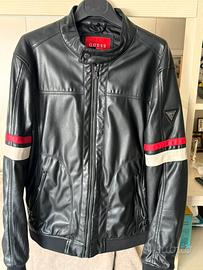Giubbotto ecopelle Guess uomo, stile biker