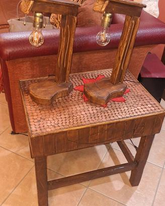 lampade legno artigianali