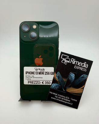 iPhone 13 mini 256GB verde usato garanzia 