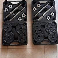 kit pesi decathlon + panca + extra