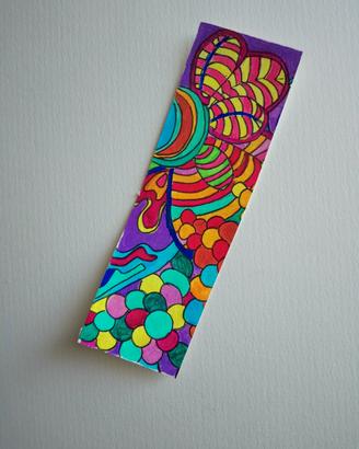 segnalibro dipinto a mano 