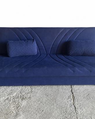 Divano letto blu