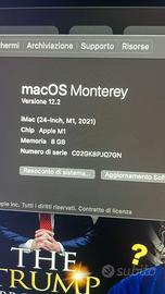 iMac 24" (2021) - Argento - 8GB RAM