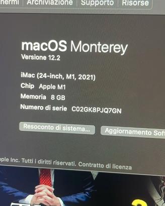 iMac 24" (2021) - Argento - 8GB RAM