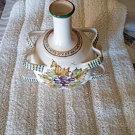 Vaso ceramica decorato a mano