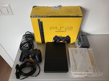 PS2 SLIM BOXATA MOD. 75004 CON JOYPAD E ISTRUZIONI