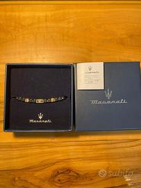 Bracciale Maserati Uomo Ceramica Nera e Oro Rosa