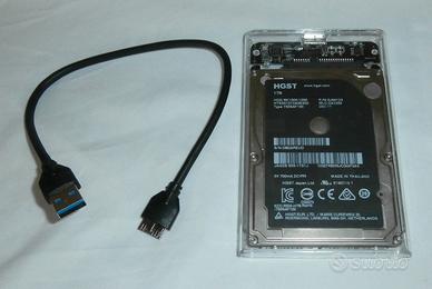 Hard disk esterno cavo usb 1 tb sata 2,5"