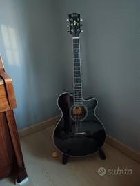 chitarra a acustica nera Vermont