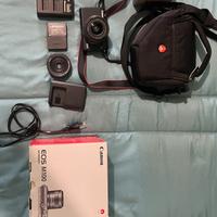 Mirrorless Canon M100, 2 obiettivi + accessori