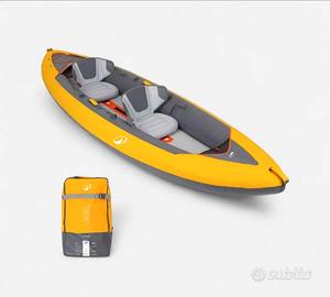 kayak due posti con pagaie e accessori come nuovo 