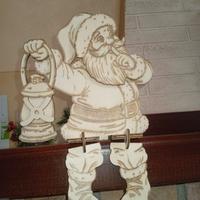 Babbo Natale di legno