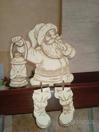 Babbo Natale di legno