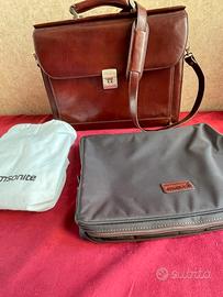 Borsa da ufficio in pelle Samsonite con porta PC