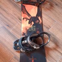 Tavola Snowboard+attacchi Burton e scarponi DC