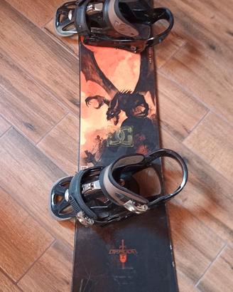 Tavola Snowboard+attacchi Burton e scarponi DC