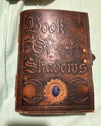 Diario Book of Shafows pietra blu chiusura ottone