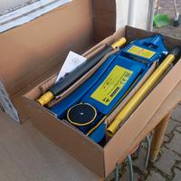 cric 4 tonnellate doppio pistone ruote bidirezion