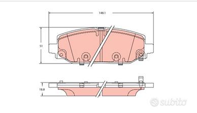 Kit pastiglie freni disco TRW JEEP WRANGLER JL