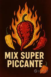 Collezione semi peperoncino super hot 40 pezzi