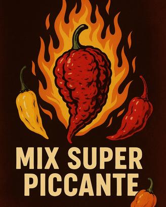 Collezione semi peperoncino super hot 40 pezzi