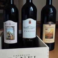VINO rosso 3 bottiglie BANFI