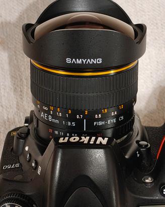 Nikon 8mm Samyang Fisheye 