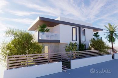 Villa con giardino su tre lati