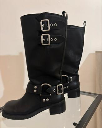 Biker nero STEVE MADDEN n.36