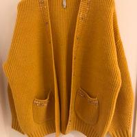 Cardigan a maglia misto lana pesante - Lumina