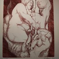 Incisione calcografica di P. Manzari