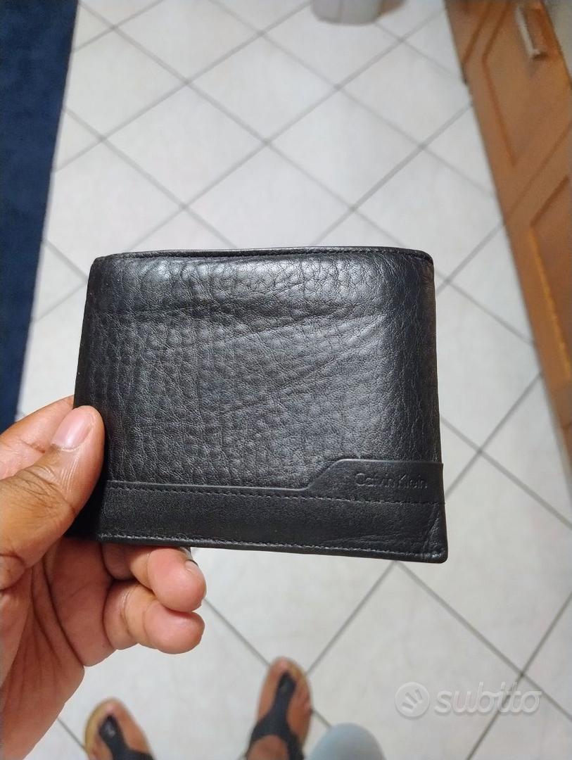 Portafoglio Uomo Calvin Klein Jeans in Pelle Nera