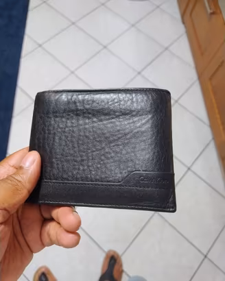 Portafoglio Uomo Calvin Klein Jeans in Pelle Nera