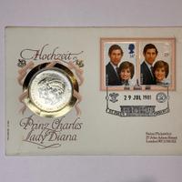 Moneta Principe Carlo&Lady Diana 1981 Nozze Reali