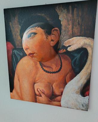 Quadro Leda e il cigno