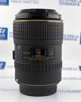 TOKINA 100 mm f2.8 ATX-PRO PER CANON + GAR.USATO